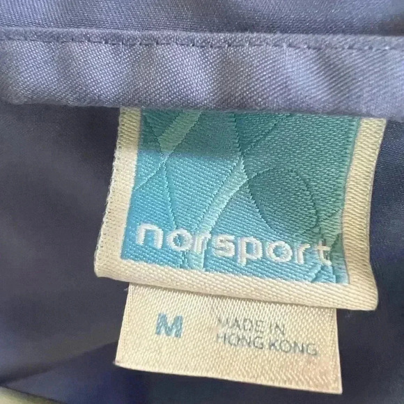 Vintage Norsport Women’s Blue Windbreaker Jacket Size Medium - Picture 3 of 8